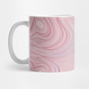 preppy modern chic marble pattern pastel pink swirl Mug